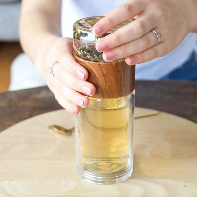 Tea Infuser Flask Wood
