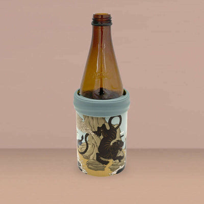 The Coolie Beer Cooler 'Blue Wave' by Laura Shallcrass
