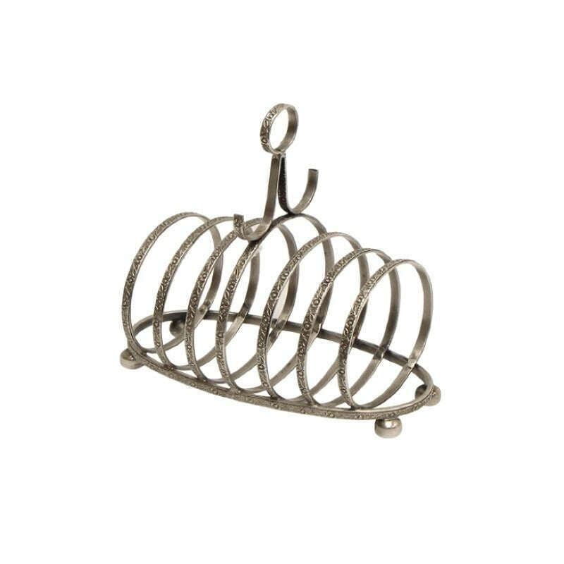 Toast Rack Antique Silver