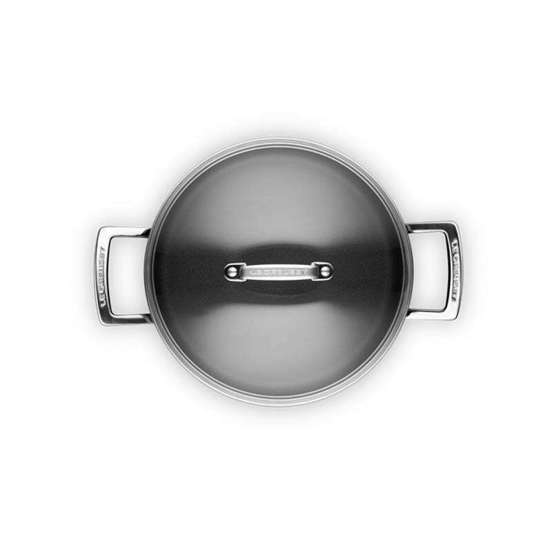 Toughened Non-Stick Deep Casserole with Lid 24cm