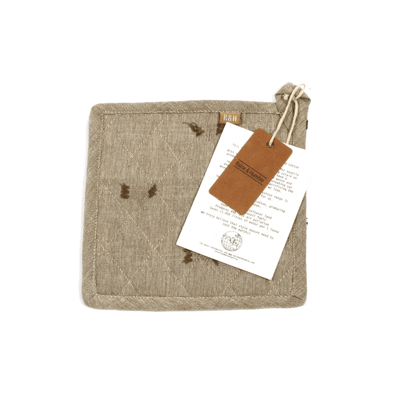 Tuft Pot Holder Burnt Olive