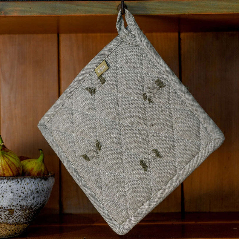 Tuft Pot Holder Burnt Olive