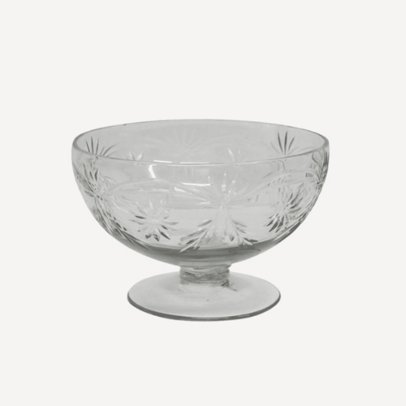 Vintage Cut Glass Bowl Small