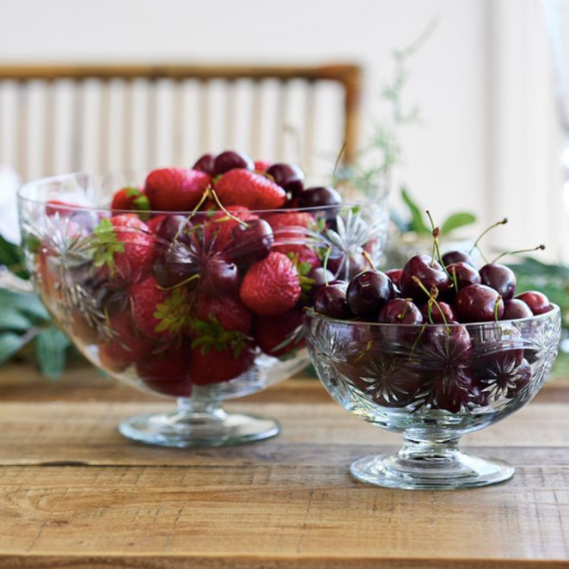 Vintage Cut Glass Bowl Small