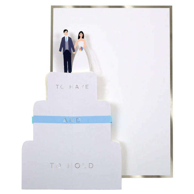 Wedding Cake Honeycomb Card