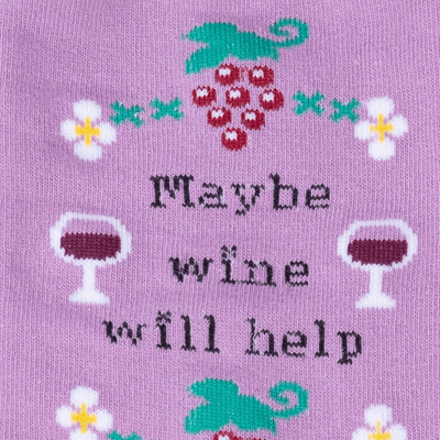 Women's Crew Socks Maybe Wine Will Help