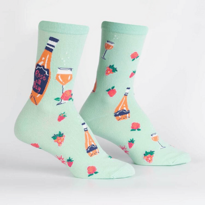 Women's Crew Socks Rose' All Day