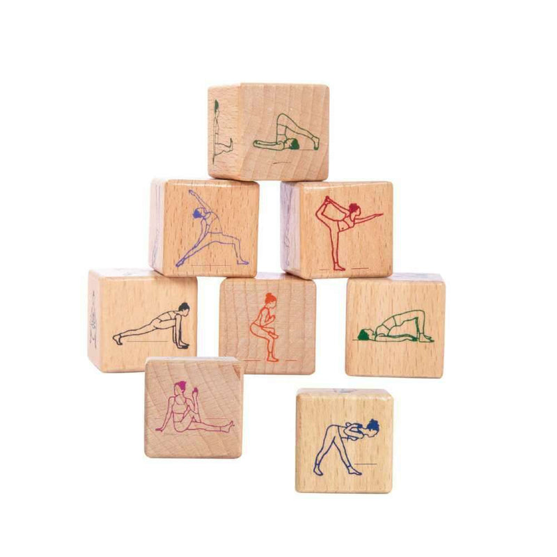 Wooden Yoga Dice Set