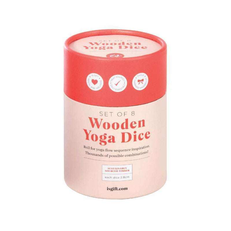 Wooden Yoga Dice Set