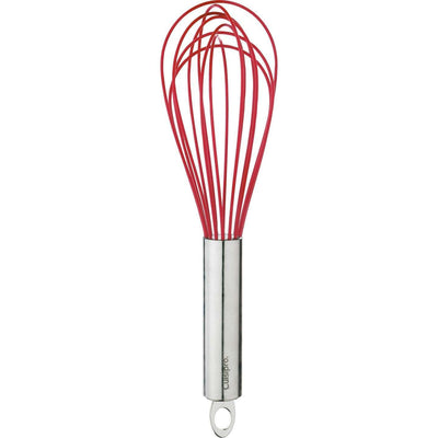 Cuisipro 8 inch Silicone Flat Whisk Red