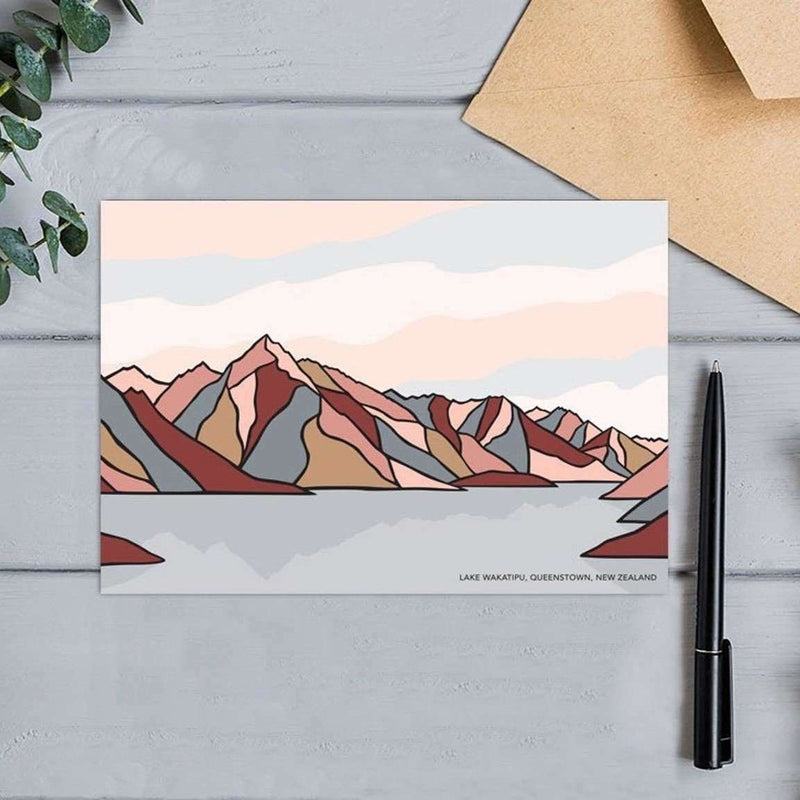 Card - Lake Wakatipu, Queenstown, New Zealand