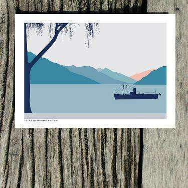Card- The Earnslaw, Lake Wakatipu