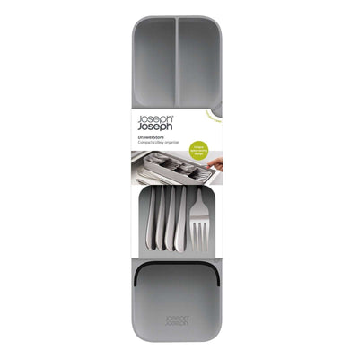 DrawerStore Compact Cutlery Organiser Grey