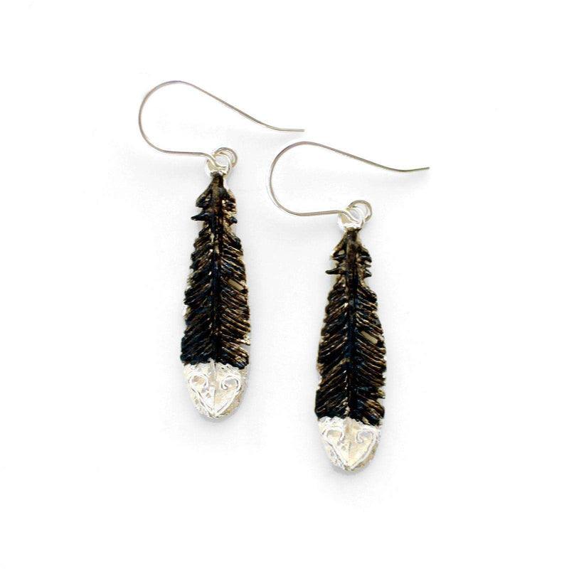Earrings Huia Feather (Lilygriffin)