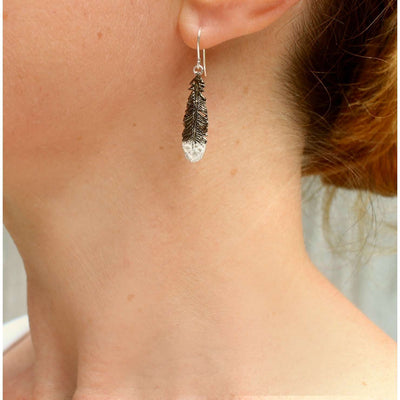 Earrings Huia Feather (Lilygriffin)