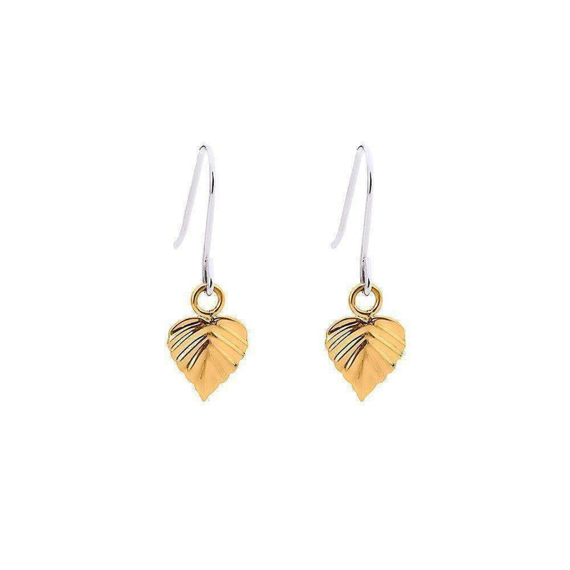 Earrings- Space Leaf 9Ct Leaf