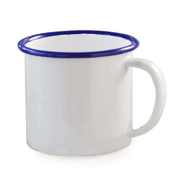 Enamel Mug 350ml White/Blue