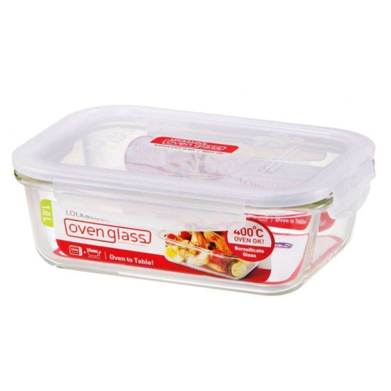 Oven Glass Heat Resistant Container Rectangular 1L