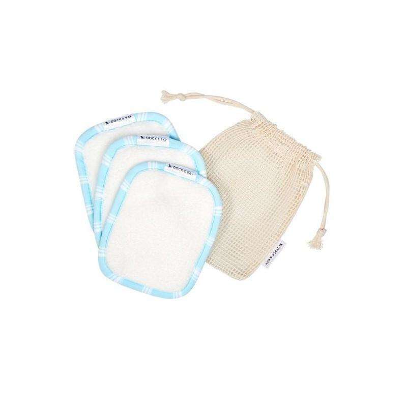 Home Reusable Makeup Wipes Chamomile Blue 3 Pack