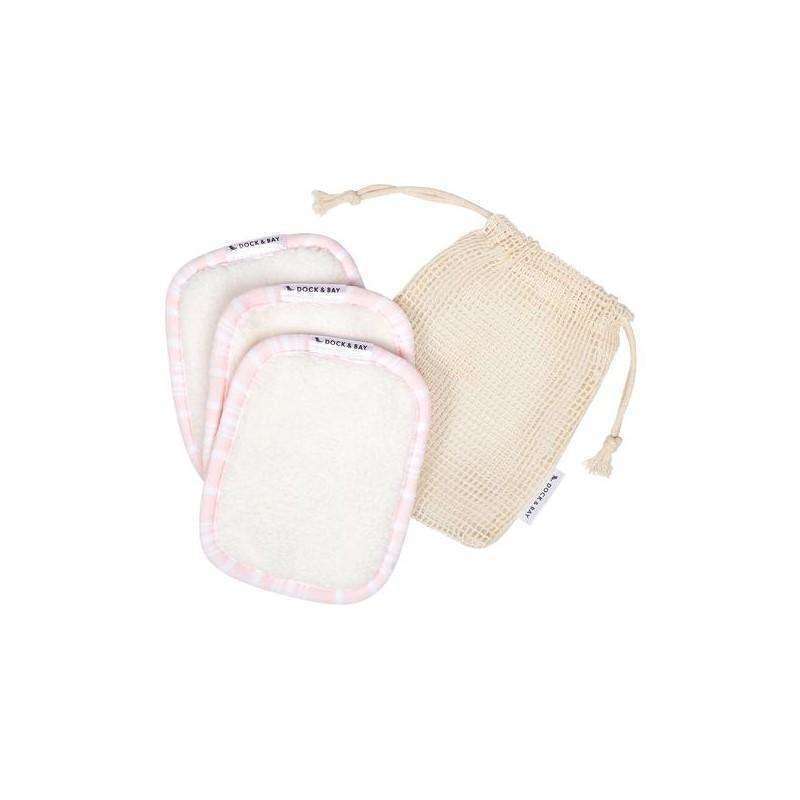 Home Reusable Makeup Wipes Peppermint Pink PK3