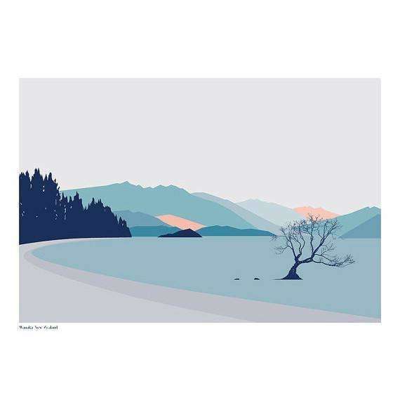 Lake Wanaka Tree Print