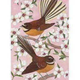 Lens Cloth 2 Fantails On A Branch