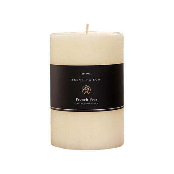 Maison Pillar Candle French Pear 4x6"