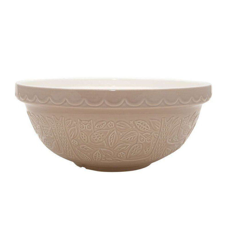 Forest Owl Stone Mixing Bowl 26cm