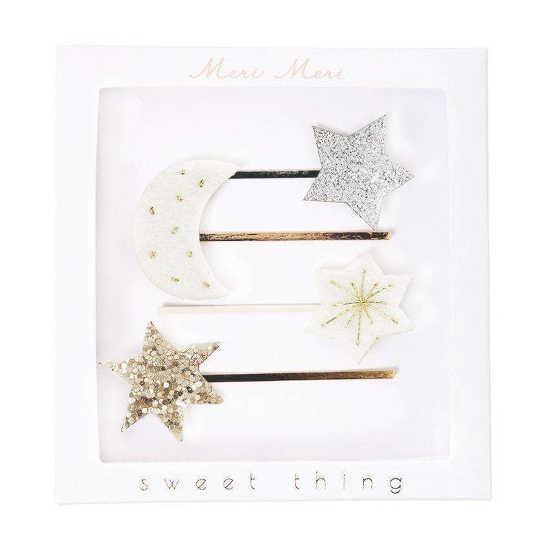 Moon & Star Hair Slides