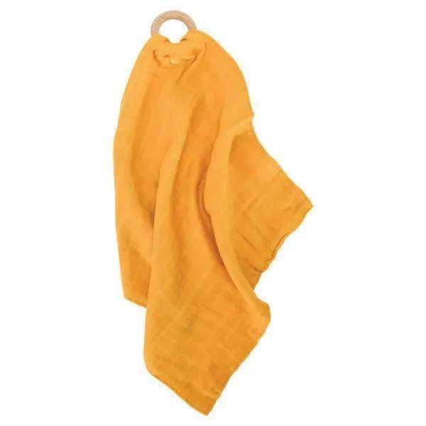 Muslin Security Blanket Mustard