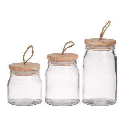 Natural Glass Storage Jars