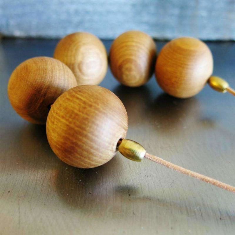 Necklace - Nz Wood Bead Circle