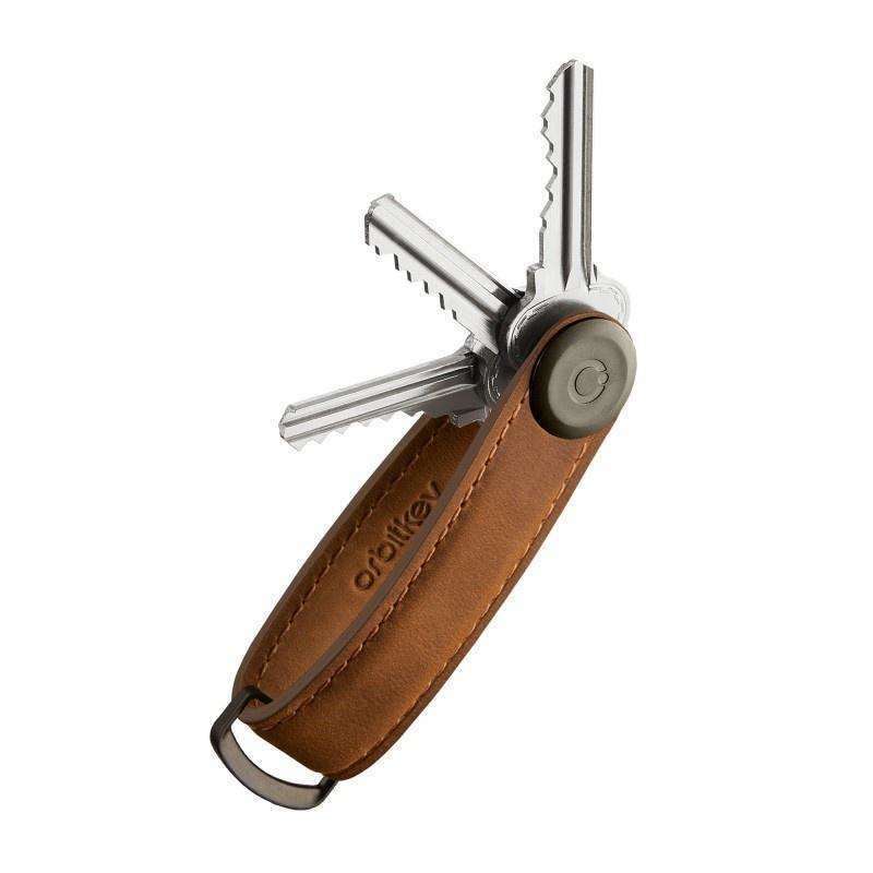 Key Organiser Crazy Horse Chestnut + Brown Stitching