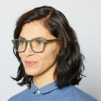 Reading Glasses - Collection E - Khaki Green