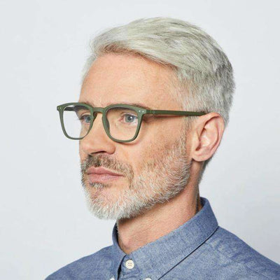 Reading Glasses - Collection E - Khaki Green