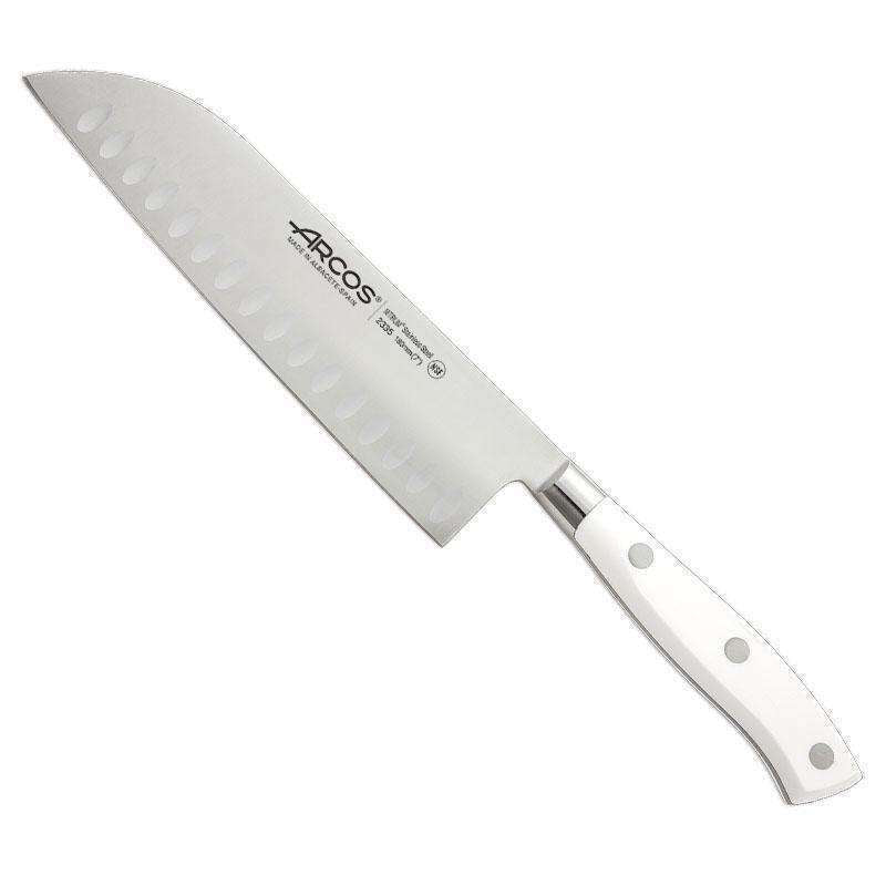 Riviera Blanc Santoku Granton Edge Knife 180mm
