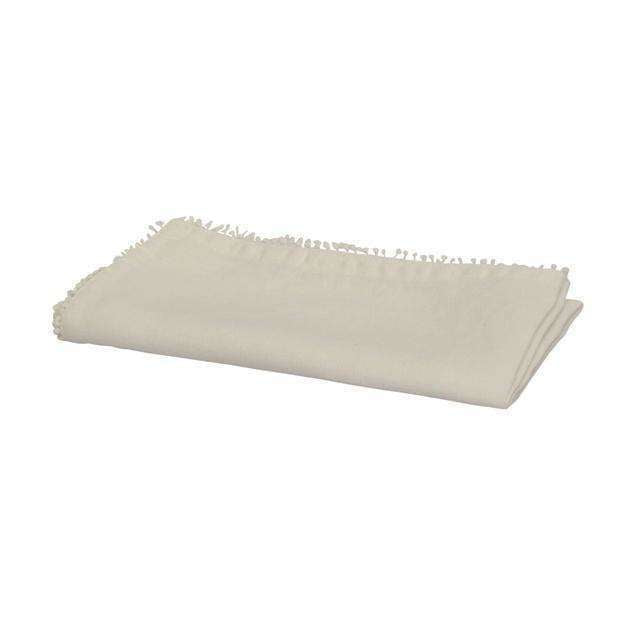 Set 4 White Bauble Napkin