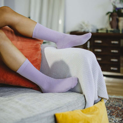 Socks- Yoga Mat Purple
