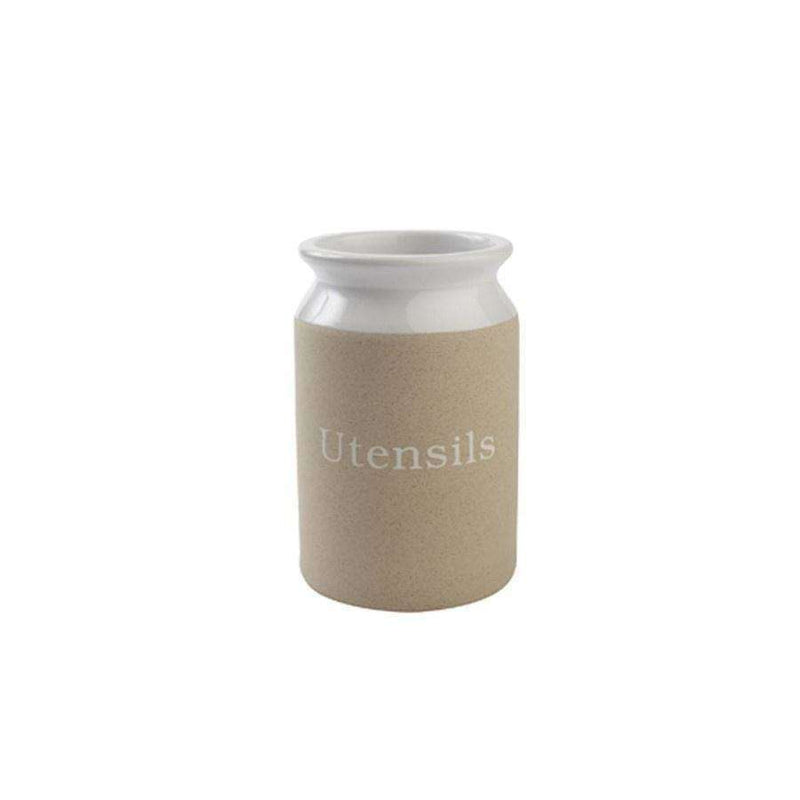 Stone White Utensil Jar