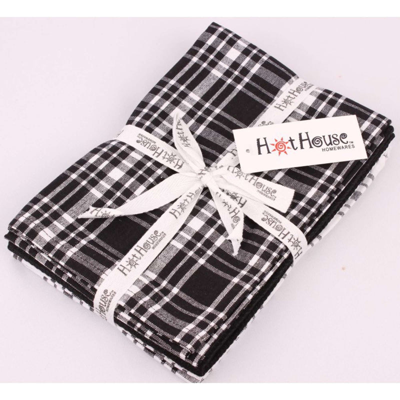 Tea Towel Dallas 3 Pack Black
