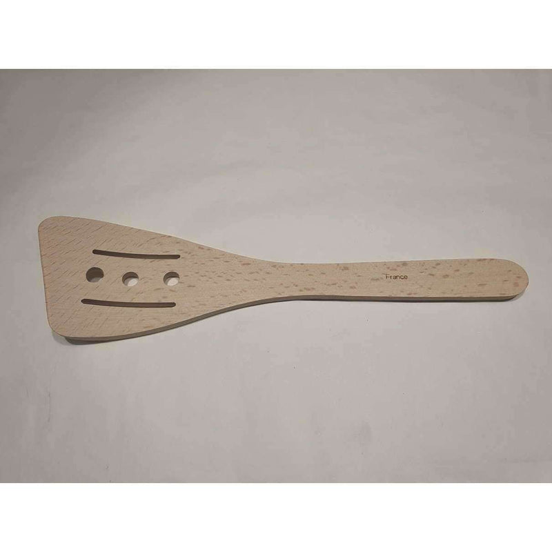 Wooden Curved Spatula 30cm with Holes